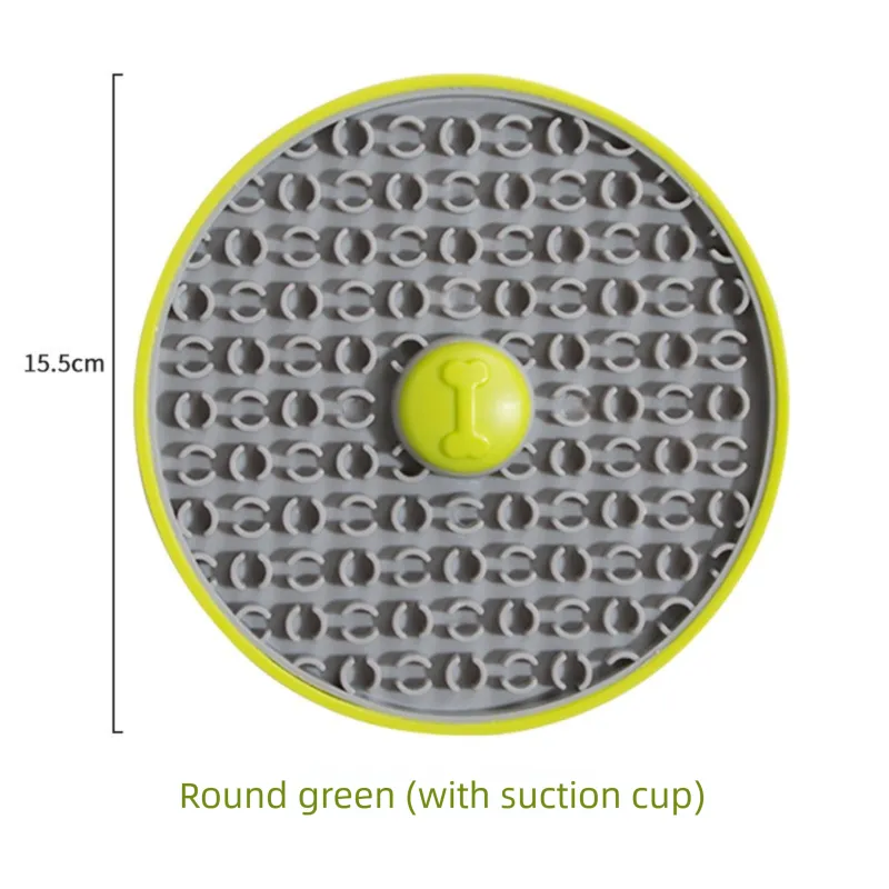 Interactive Pet Slow Feeder & 3D Textured Oral Cleanner - 3-in-1 Mounting Durable TPR Lick Mat for Dogs & Cats