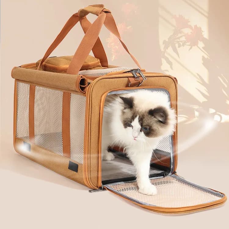 Multifunctional Pet Travel Bag: Large Capacity, Breathable, Portable, Handheld or Crossbody Pet Bag