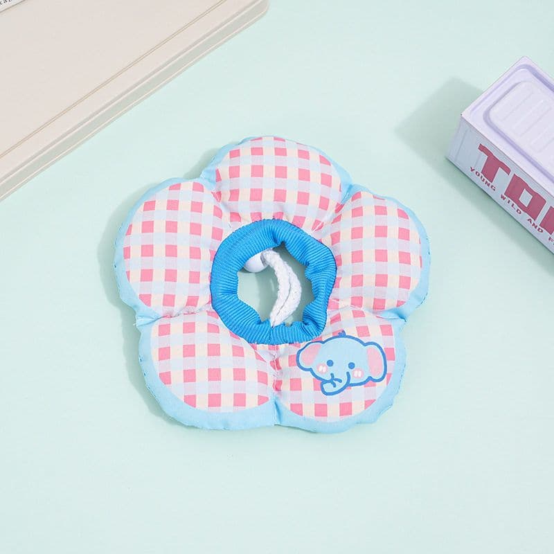 AMOOR Dog Cat Sunflower Cone Collar Polyester Elephant
