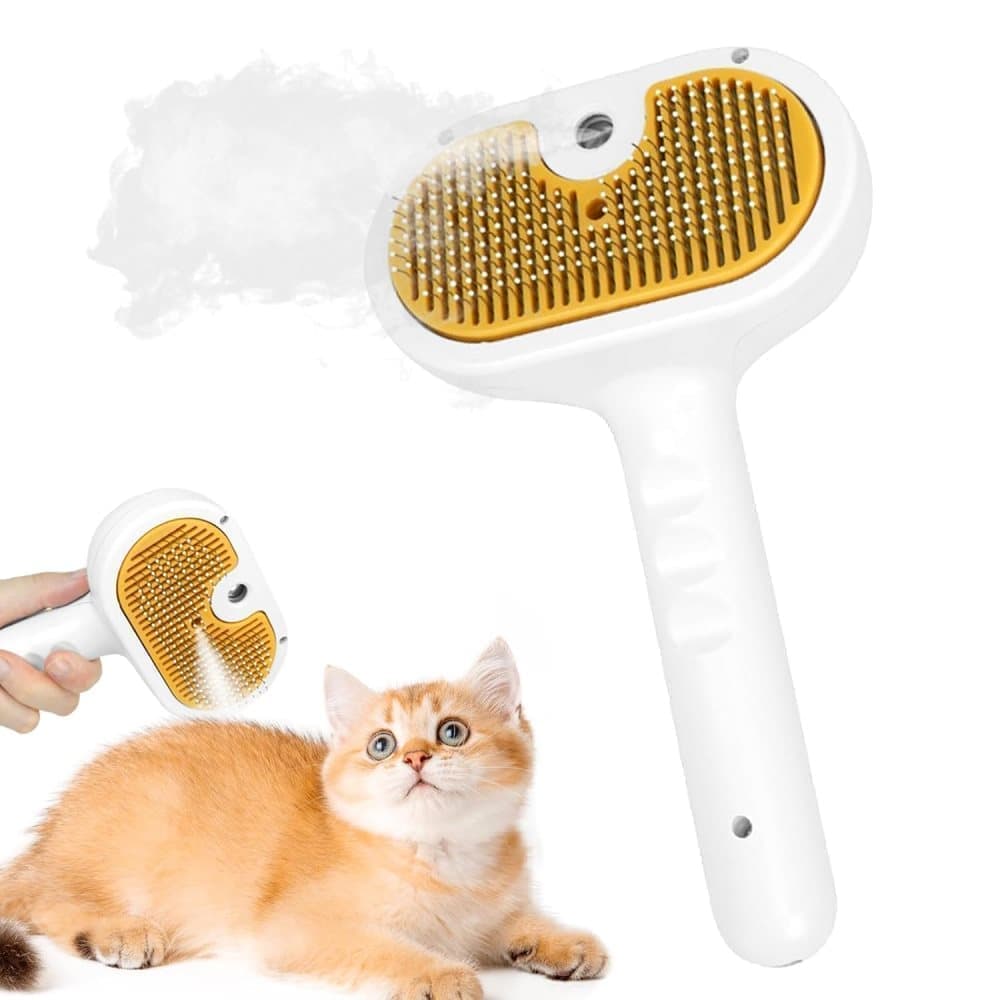 Pet Brush for Dogs and Cats, 20x11.5x8 cm, Effective Pressure Brush for Pet Fur Care, photo 1 of 9