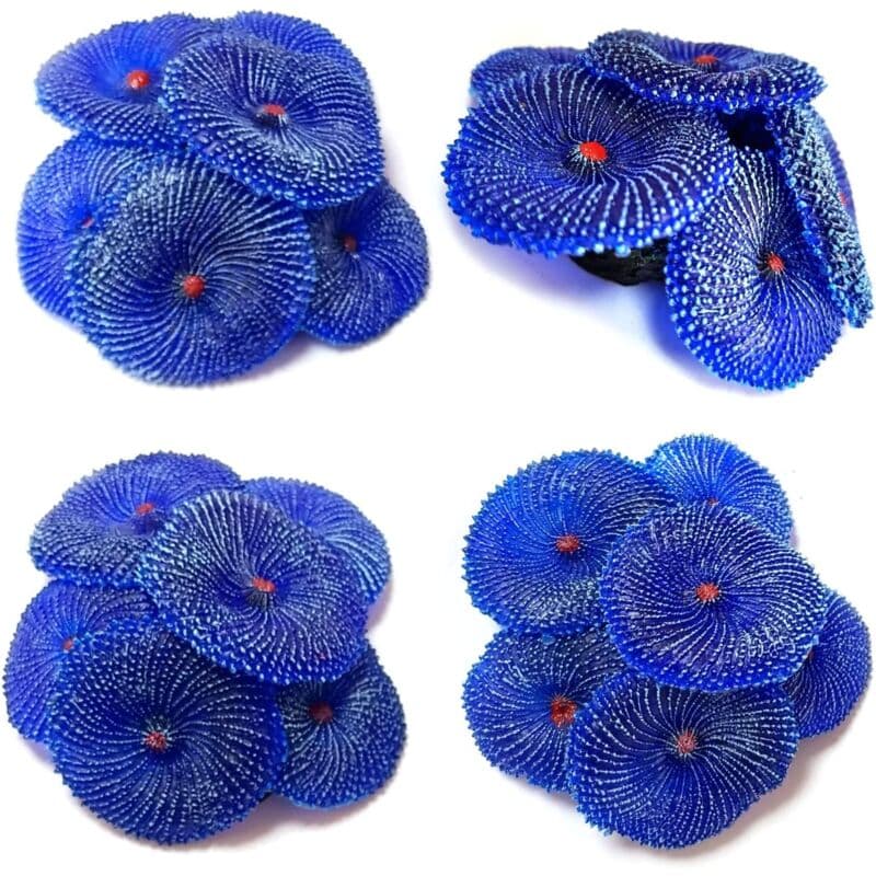 Artificial Coral, 4 Pieces, Fake Coral, Aquarium Decorations, Aquarium Corals For Aquarium Decoration (Coral Blue), photo 1 of 4