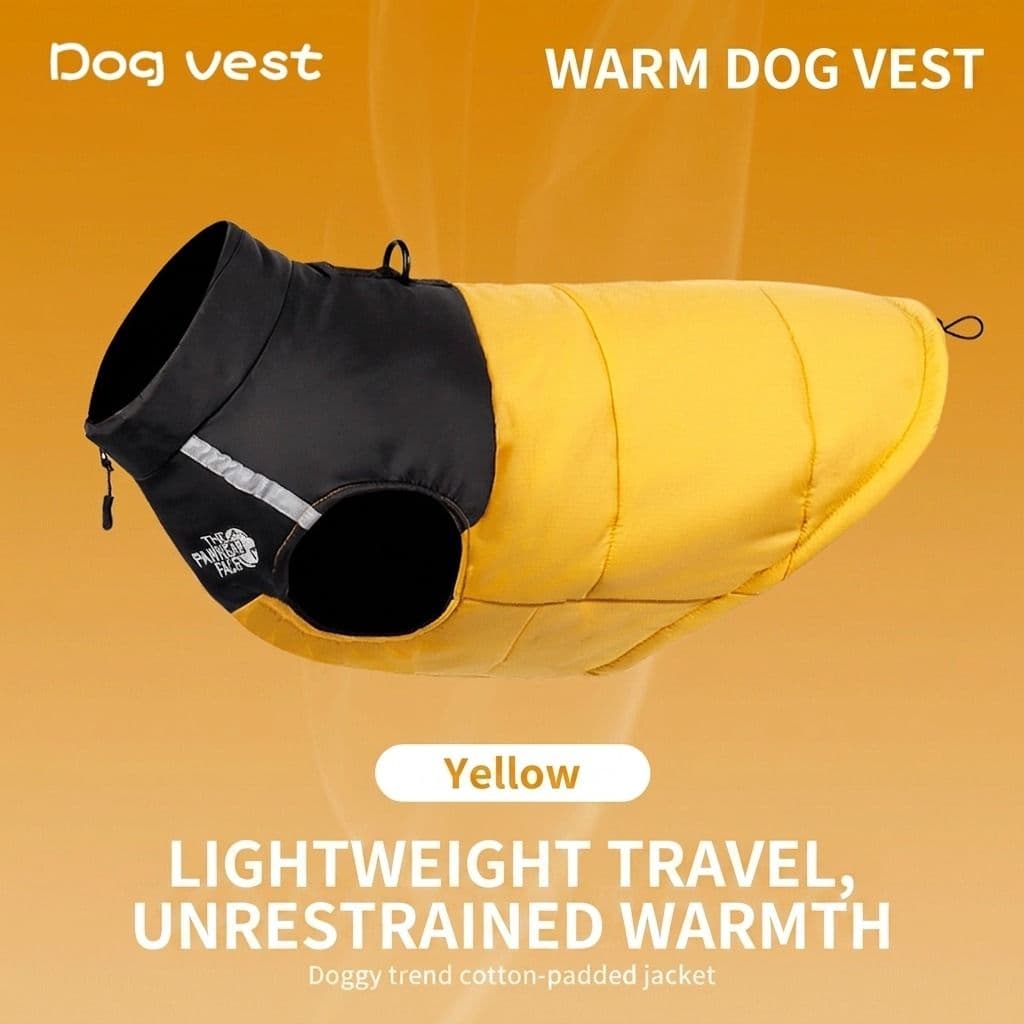 Keep Your Pup Cozy and Visible This Winter – Waterproof, Insulated Dog Coat with Reflective Strips, Front Zipper, D-Ring Leash Attachment, and Adjustable Fit for Daily Walks and Outdoor Adventures,), photo 1 of 10