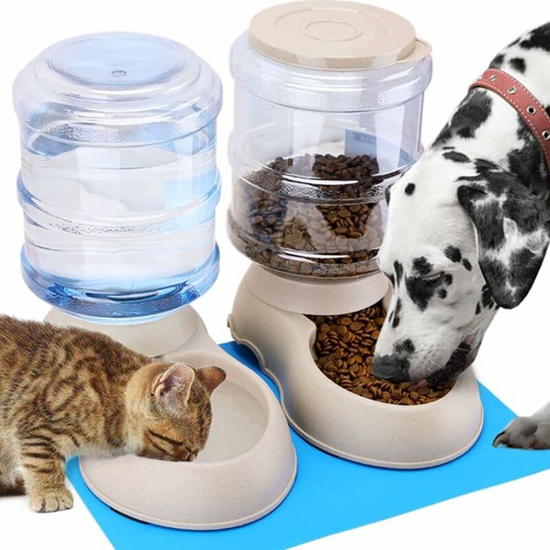Automatic Pet Food and Water Dispenser 3.8L for Cats and Dogs, 2-Pack, photo 1 of 4