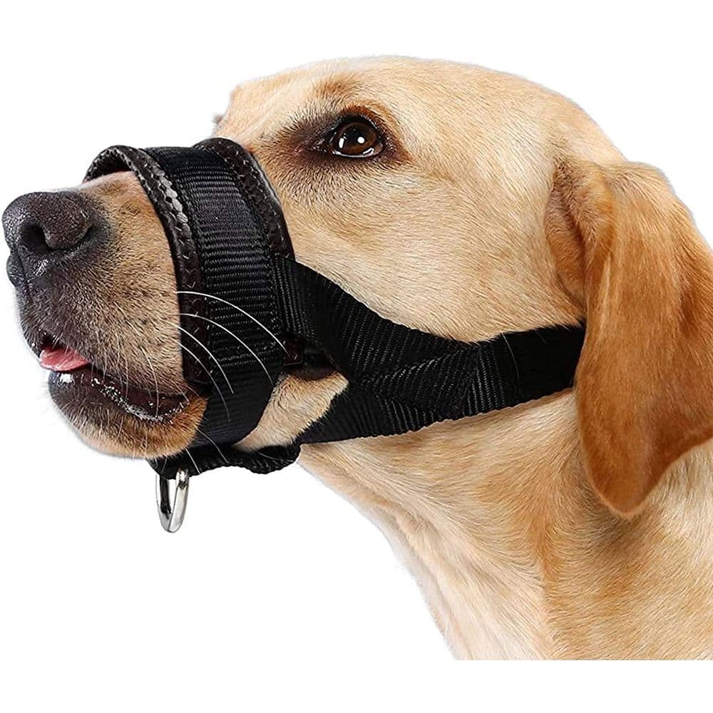Nylon Dog Muzzle for Small,Medium,Large Dogs Prevent from Biting,Barking and Chewing,Adjustable Loop, photo 1 of 5