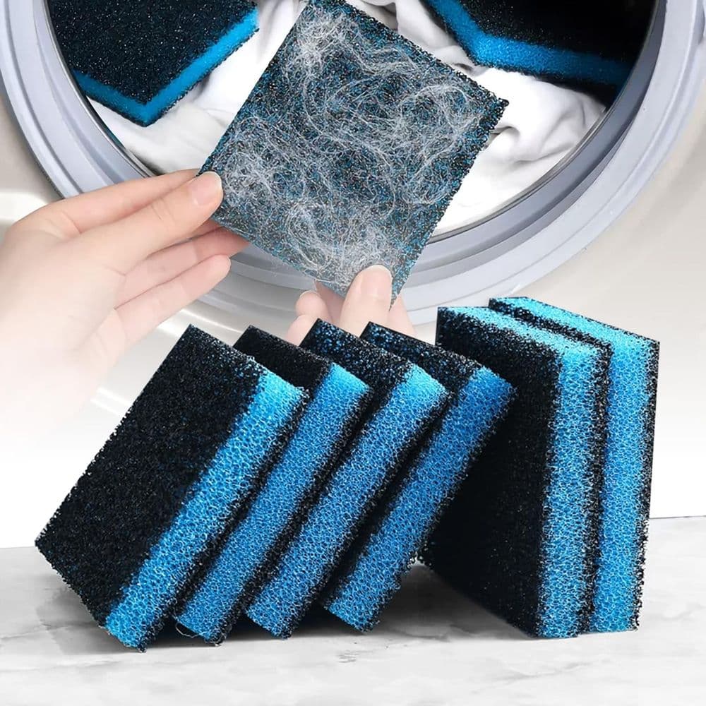 6 Pcs Pet Hair Remover for Laundry, Reusable Washing Machine Pet Hair Catcher- Pet Fur, Hair, Dog & Cat Hair Remover for Clothes, Effective Pet Fur Remover, Blue Black, photo 1 of 5