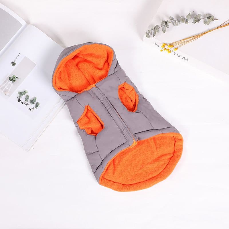 Dog Vest Cotton Winter Warm Waterproof Pet Clothing Gray, photo 1 of 10