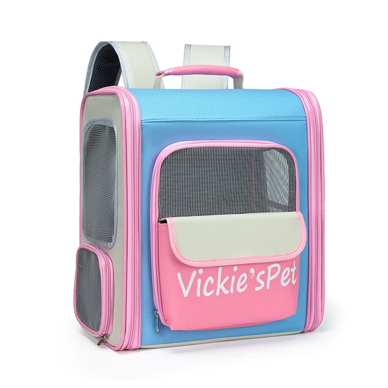 Breathable Pet Carrier Backpack - Large Capacity, Multiple Windows, Oxford Cloth