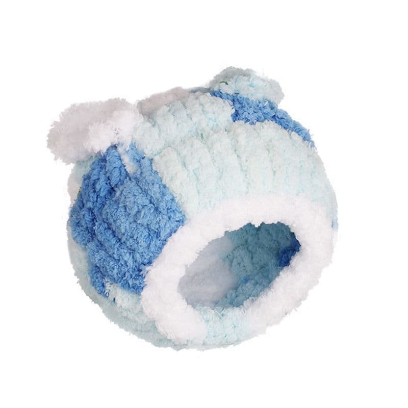 Thick Coral Fleece Winter Bird House with Plastic Frame & Metal Screw Hook for Budgies and Cockatiels - Assorted Colors