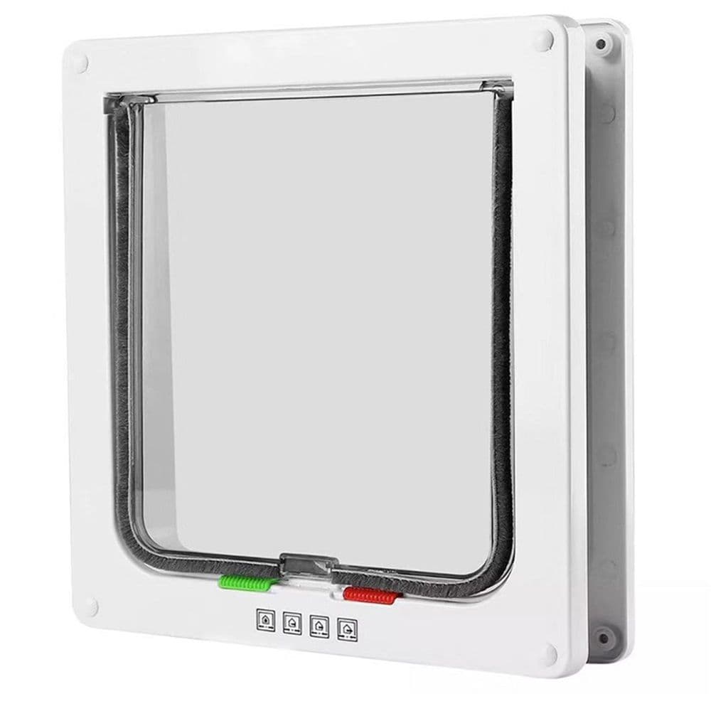 Pets Standard Cat and Small Pet Door, Magnetic Pet Door Kit White, Weather-Resistant Cat Door for Cats & Doggy(20*19*5cm), photo 1 of 5