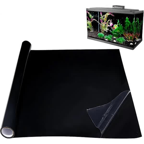 Aquarium Background Poster Static Adhesive Black for Fish Tank, photo 1 of 2