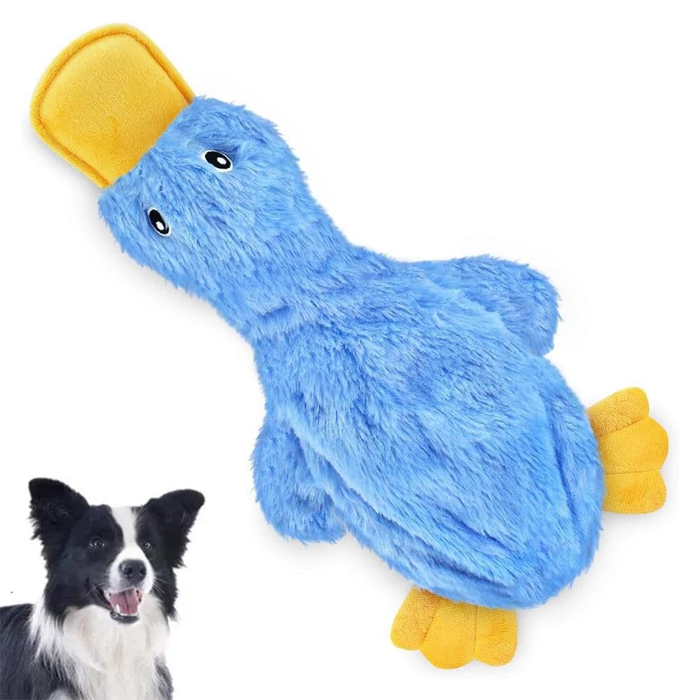 Interactive Plush Duck Dog Toy - Chew Toy for Small Dogs Blue, photo 1 of 6
