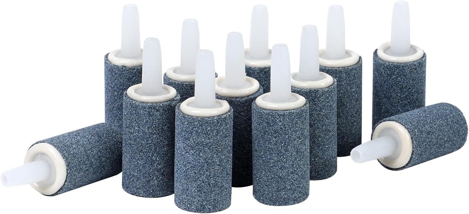Aquarium Air Stones 2.5 cm 12 Pack, Bubble Stone, Aerator Bubble Differ, Air Pump Accessories for Aquariums, Fish Tanks, and Hydroponics, photo 1 of 6