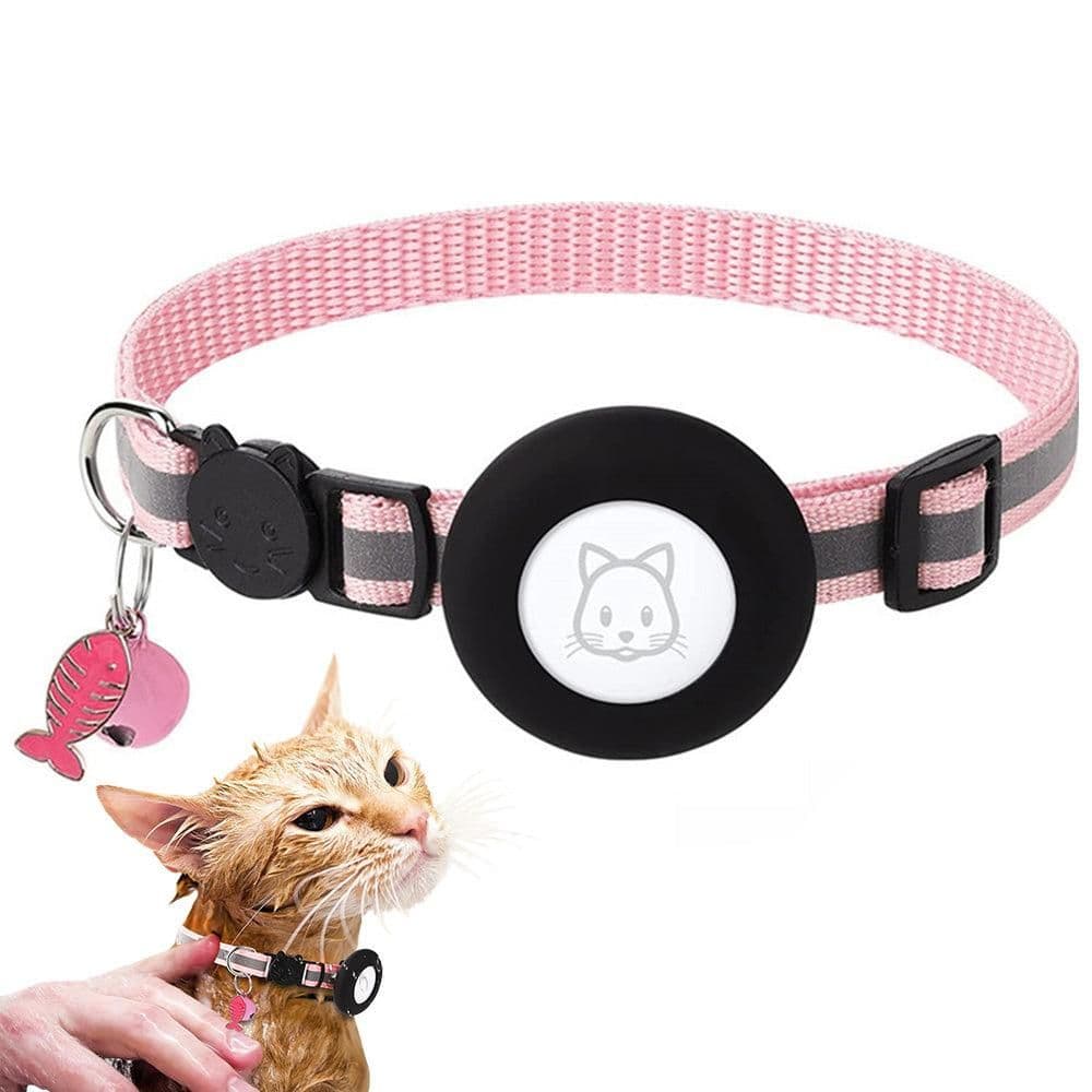 Reflective Cat Collar Compatible with Apple Airtag Adjustable Airtag Holder for Cat Dog Kitten Puppy, photo 1 of 6