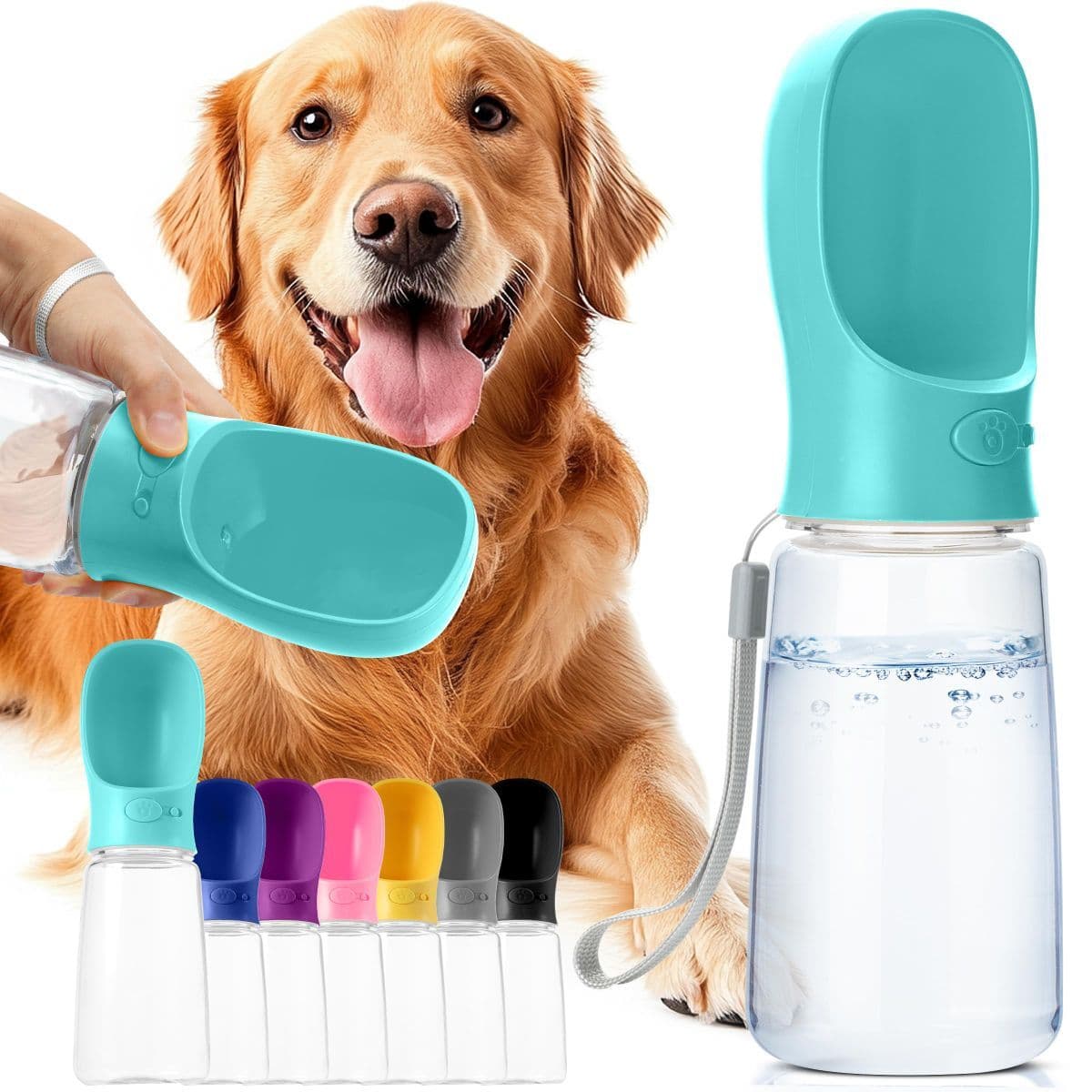 Portable Dog Water Bottle 19 Ounces Dog Water Bottle Large Dog Water Dispenser