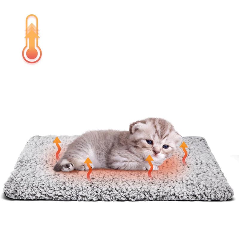 Self-Warming Thermal Pet Fluffy Mat with Machine Washable & Removable Zippered Cover - Waterproof Soft Cotton Fleece Bed for Dogs & Cats, photo 1 of 10