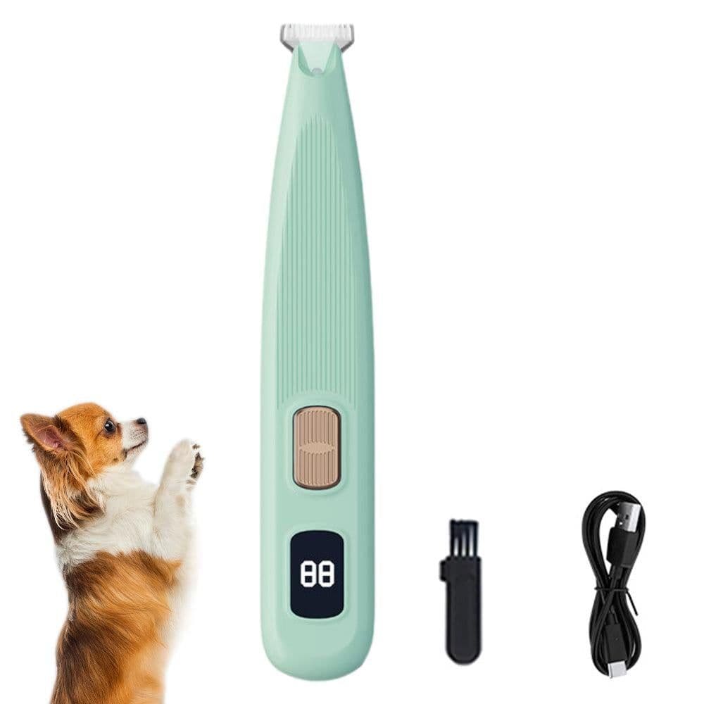 Cordless LED Dual-Speed Pet Paw Trimmer for Dogs & Cats Green, photo 1 of 7