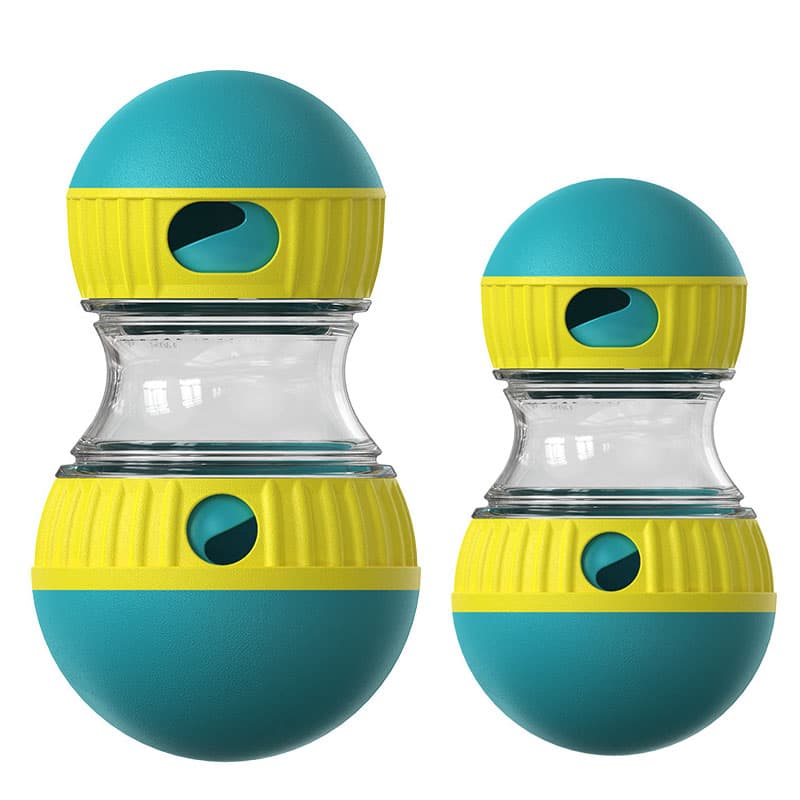 2-Piece Slow Feeder Dog Toy Set – Large & Small Rolling Treat Dispenser Ball for Puzzle Feeding, Mental Stimulation, and Digestive Health