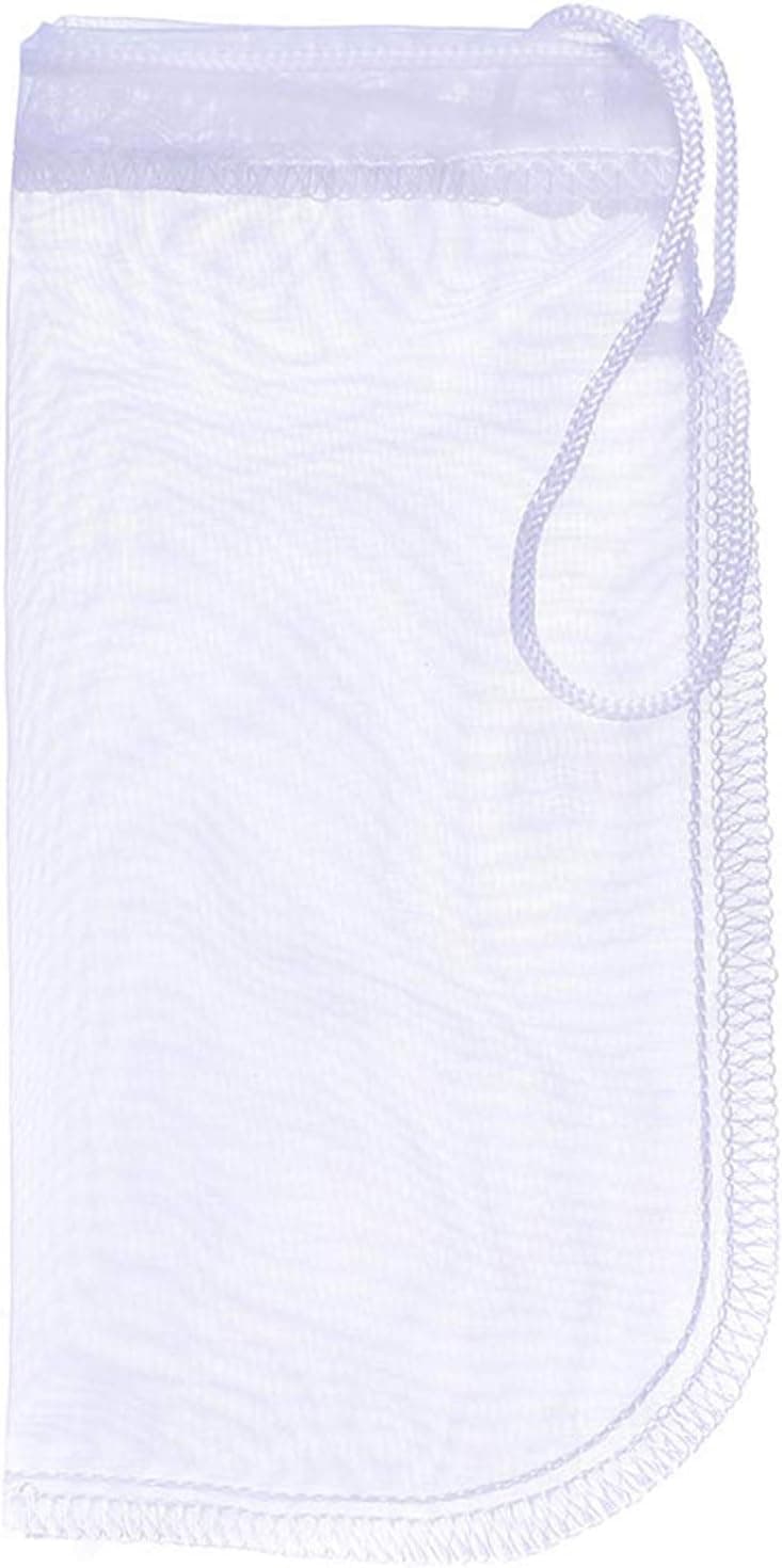 Media Filter Bag Aquarium Extra Fine,Reusable 180 Micron Drawstring Mesh Filter Bags for Very Fine Resins Filter (19*9.1 cm (6 Pack)), photo 1 of 7
