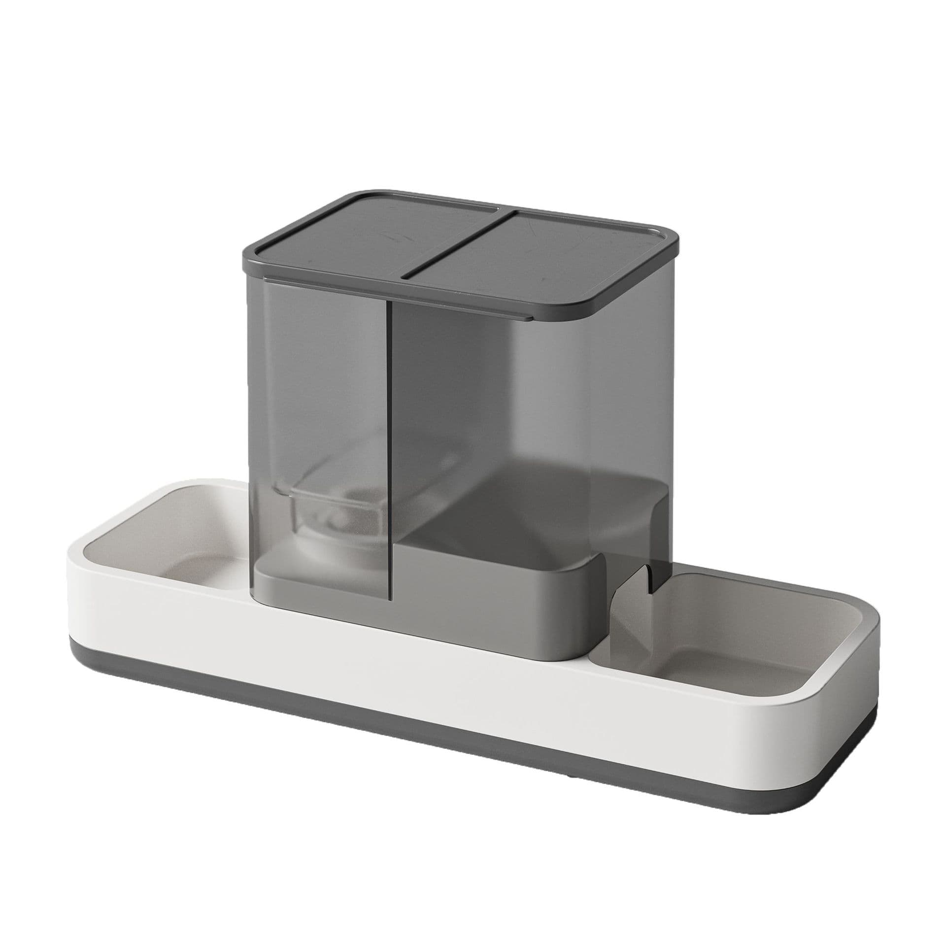 2-in-1 Automatic Pet Water and Food Dispenser - Gravity Feeder for Cats and Dogs