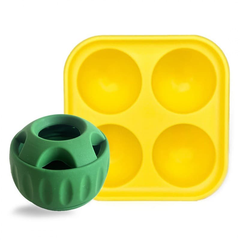 Interactive Dog Treat Dispensing Ball & Silicone Treat Mold Set - Durable, Dishwasher Safe