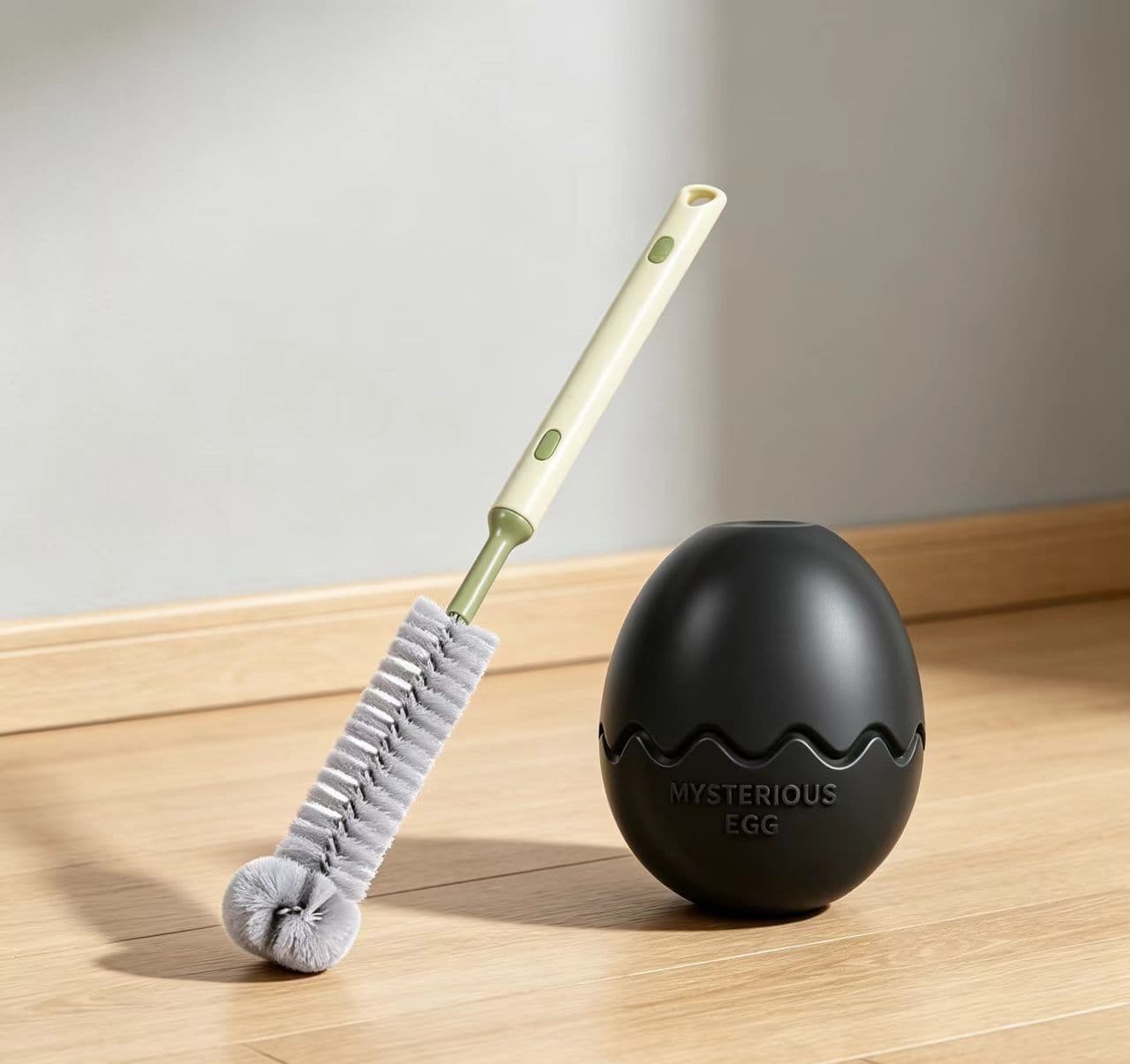 2-piece Dinosaur Egg Dog Slow Feeder Toy Set with Cleaning Brush - TPR Interactive Treat Dispenser for Mental Stimulation, Anxiety Relief and Healthy Digestion - Includes Extendable Brush for Easy Cleaning