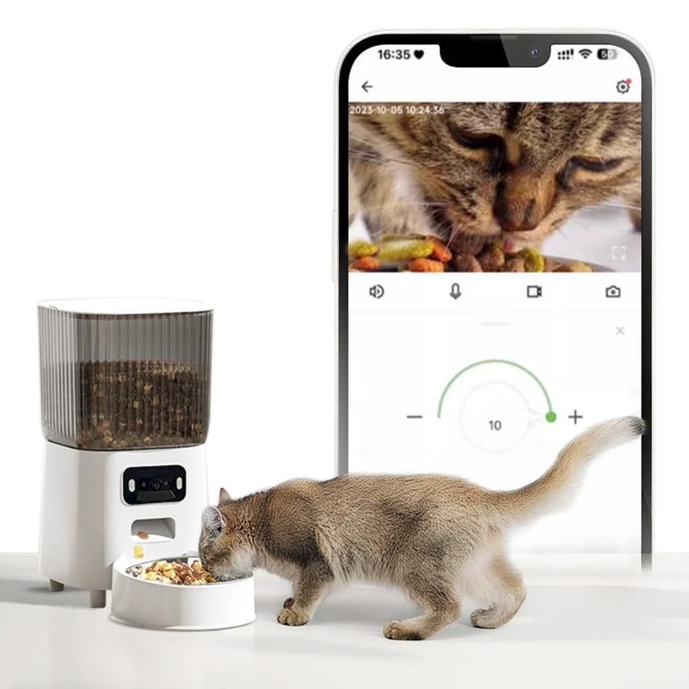 5L Smart Pet Feeder with Camera & Dual-Band WiFi - Automatic Dispenser, photo 1 of 8