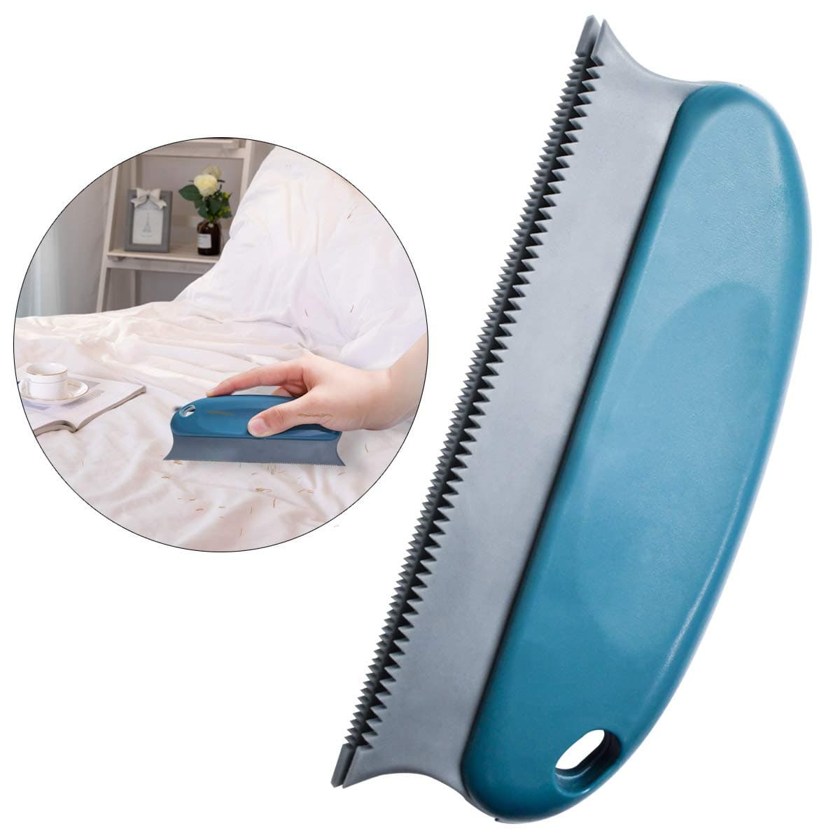 Petluno Pet Hair Remover Brush ABS Double Serrated Structure Detailer for Car Interiors Furniture Carpet Couch Sofa Bed Clothes Blinds Cat & Dog lint, photo 1 of 7