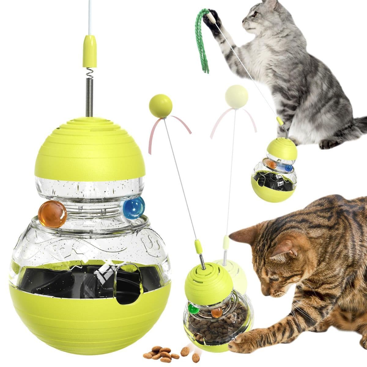 Cat Toy Treat Dispensing Ball Indoor Cat Toy Kitten Toy Mental Stimulation Cat, photo 1 of 6