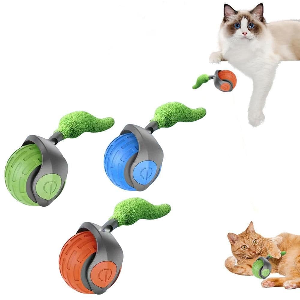 3Pcs Automatic Moving Ball Toy for Cat Indoor Play Interactive Rotating Ball Toys, photo 1 of 6