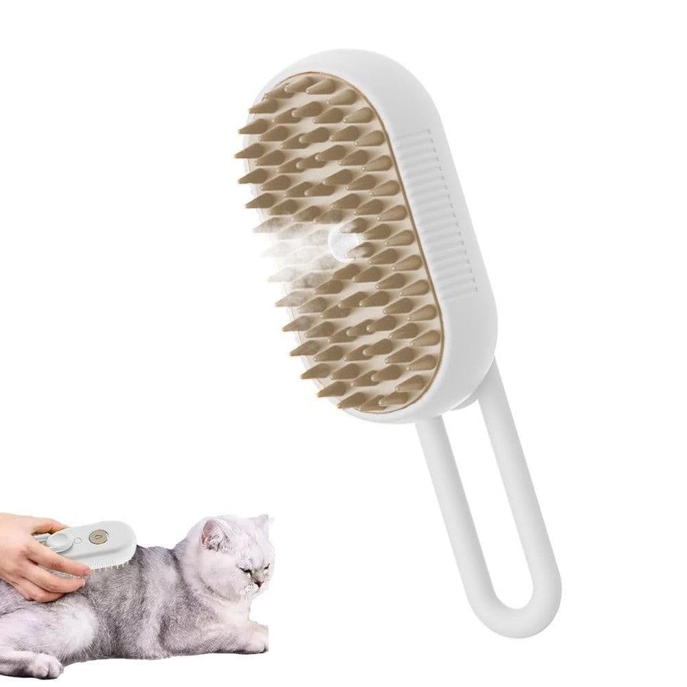 3-in-1 Pet Spray Comb Dog Cat Hair Brush Massage Comb for Removing Tangled Hair White, photo 1 of 8