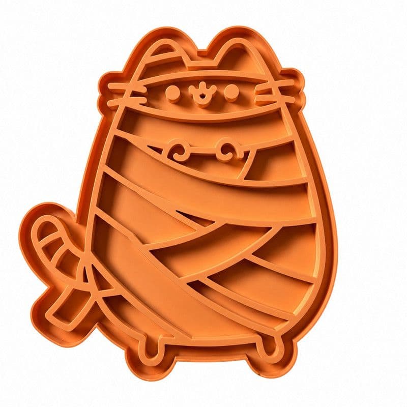 Cartoon Cat Shape Silicone Pet Slow Feeder Lick Mat, Anti-Choke Lick Pad for Dogs & Cats, photo 1 of 4