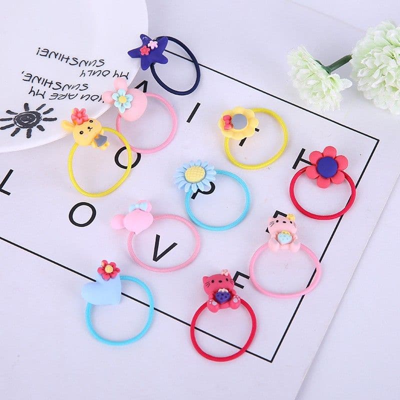 Pet Hair Tie Plastic Flowers Yi cat Yi dog Color Random Blend, photo 1 of 5