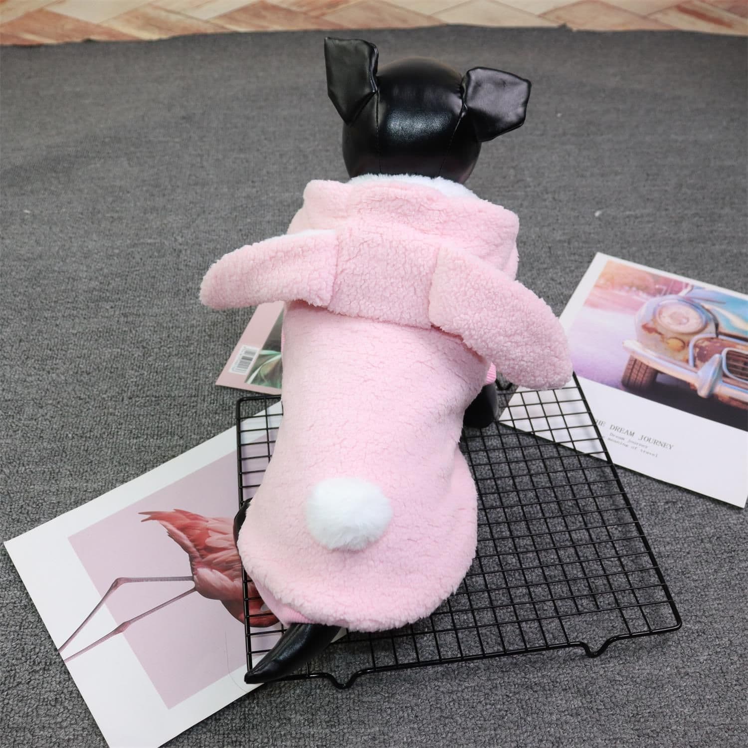 Qichong Pet Dog Clothes Two-legged Rabbit Autumn Winter