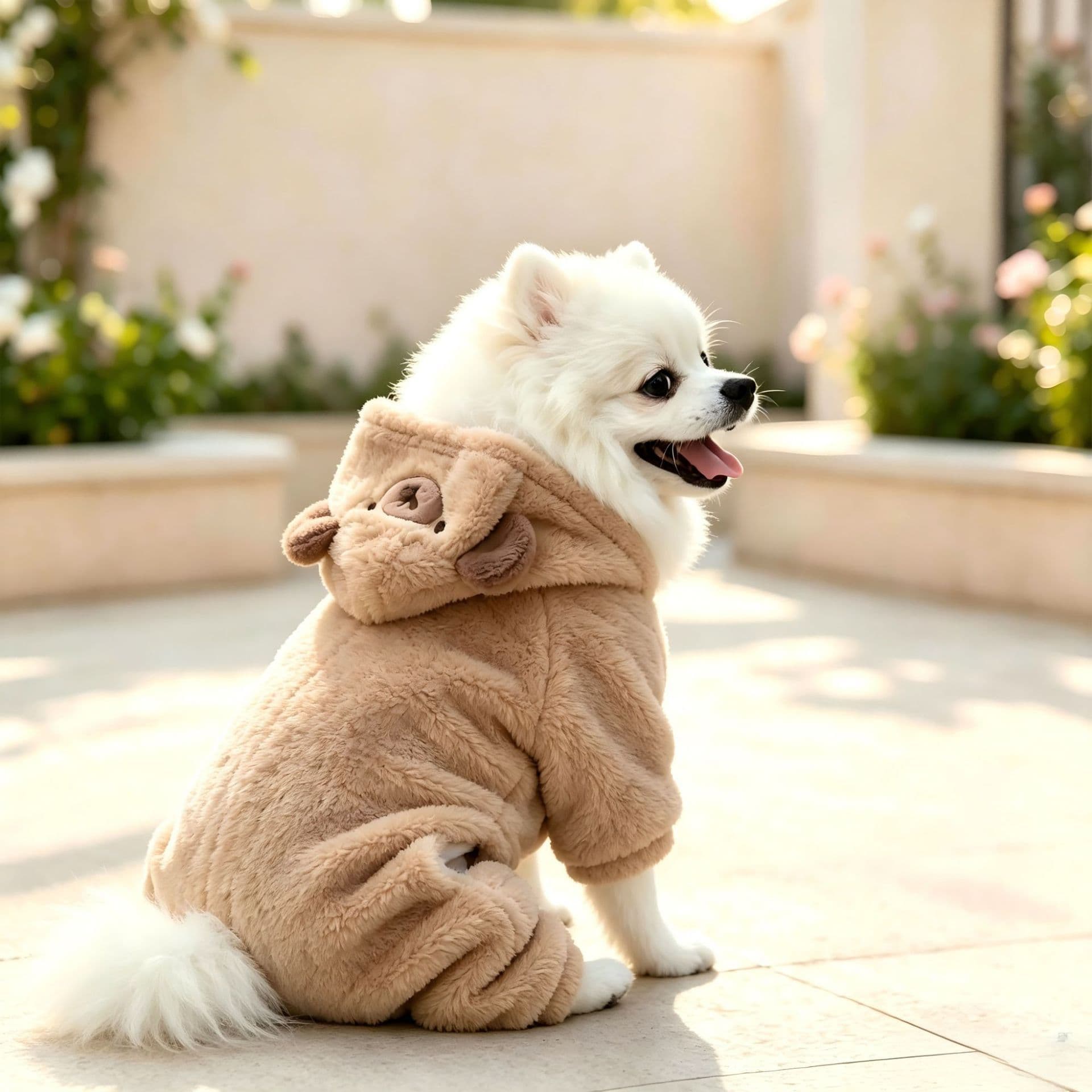 AMOOR Dog Winter Jacket Bear Style Polyester, photo 1 of 10