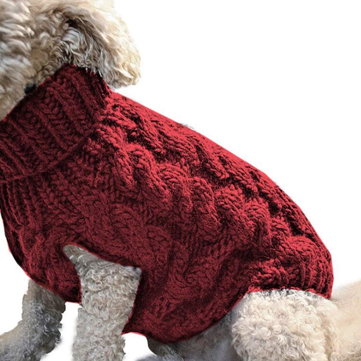 Dog Coat - Dog Sweater Vest - Warm Dog Coat - Winter Dog Sweater - Soft Knitted Wool Dog Clothes - Crochet Coat - Perfect for Small Dogs - Medium-Sized Dogs, photo 1 of 10