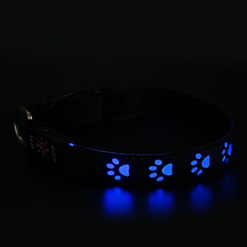 SY LED Rechargeable Nylon Dog Collar, photo 1 of 4