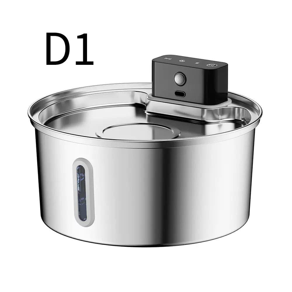 Wireless Pet Water Fountain for Cats and Small Dogs, 304 Stainless Steel, 3.2L Capacity, Rechargeable Battery, Three Flow Modes, Low Noise, Easy to Clean