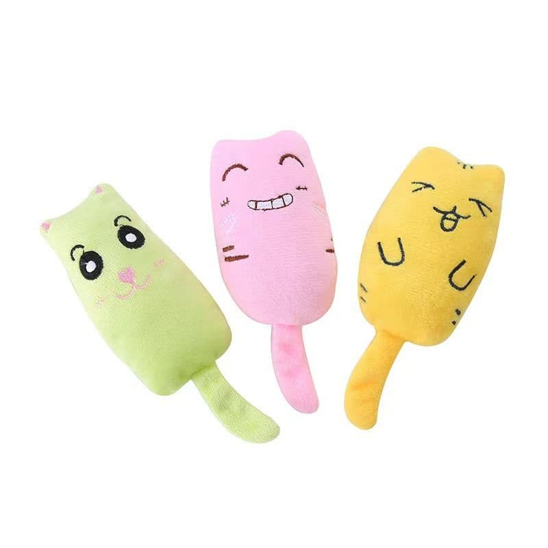 3Pcs Catnip Toy, Cat Chew Toy Bite Resistant Catnip Toys for Cats,Catnip Filled Cartoon Mice Cat Teething Chew Toy, photo 1 of 5
