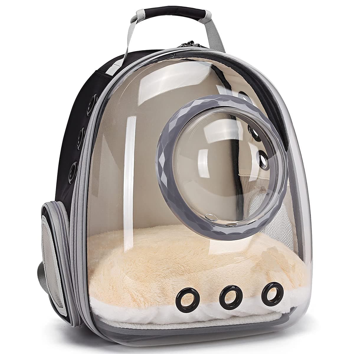 Pet Carrier Backpack with Clear Window, Breathable Travel Bag for Cats and Small Dogs, Hiking, Vet Visits and Transport, Black, photo 1 of 5