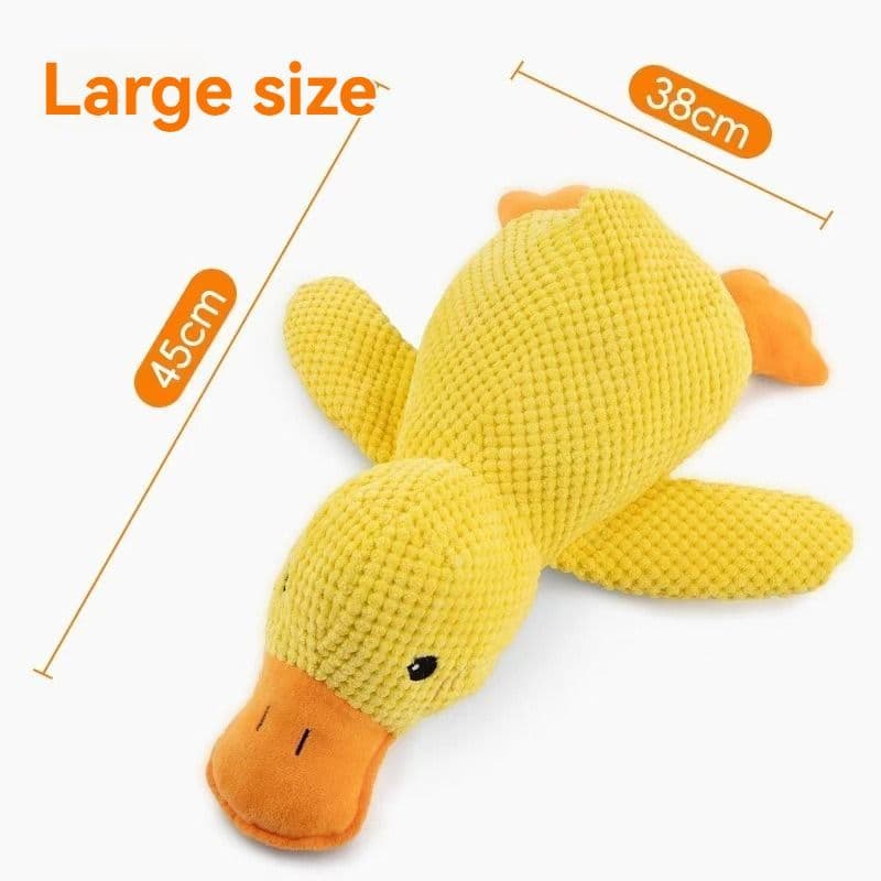 Dog Toy Plush Dog Toy Chew Resistant Toy Squeaky Dog Toy Duck Shaped Dog Toy - Yellow, photo 1 of 10