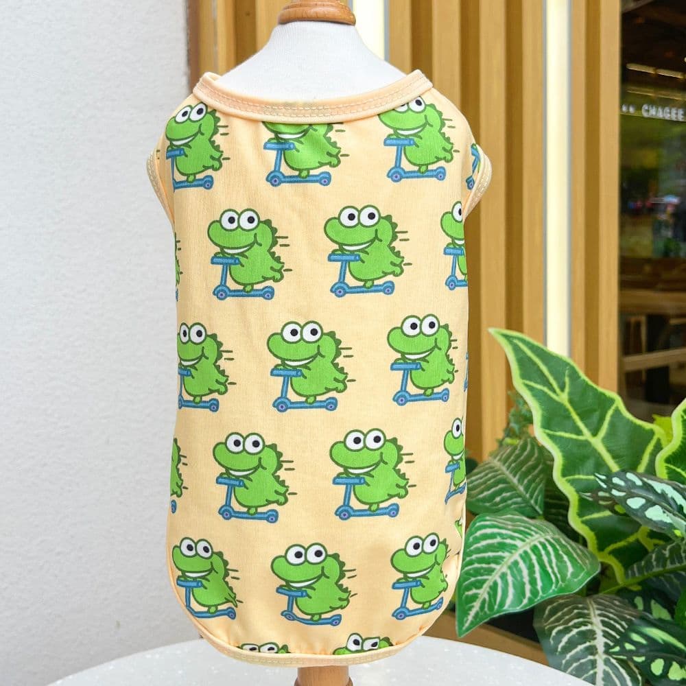 Pet Vest Dog Cat Soccer Jersey Polyester - approximately 039Q Green Crocodile Vest