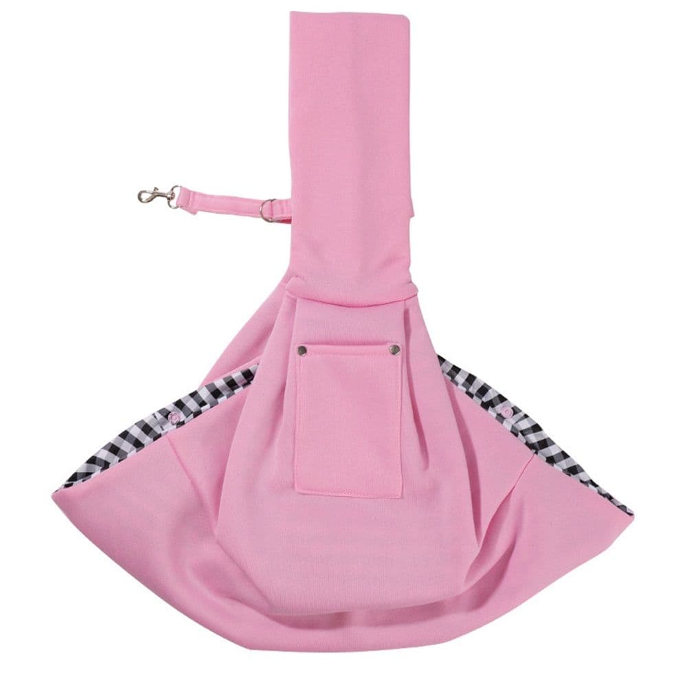 Small Dog Sling Carrier - Zipper Pocket & Adjustable Strap - Suitable for Everyday Travel Small Dogs and Cats (pink), photo 1 of 4