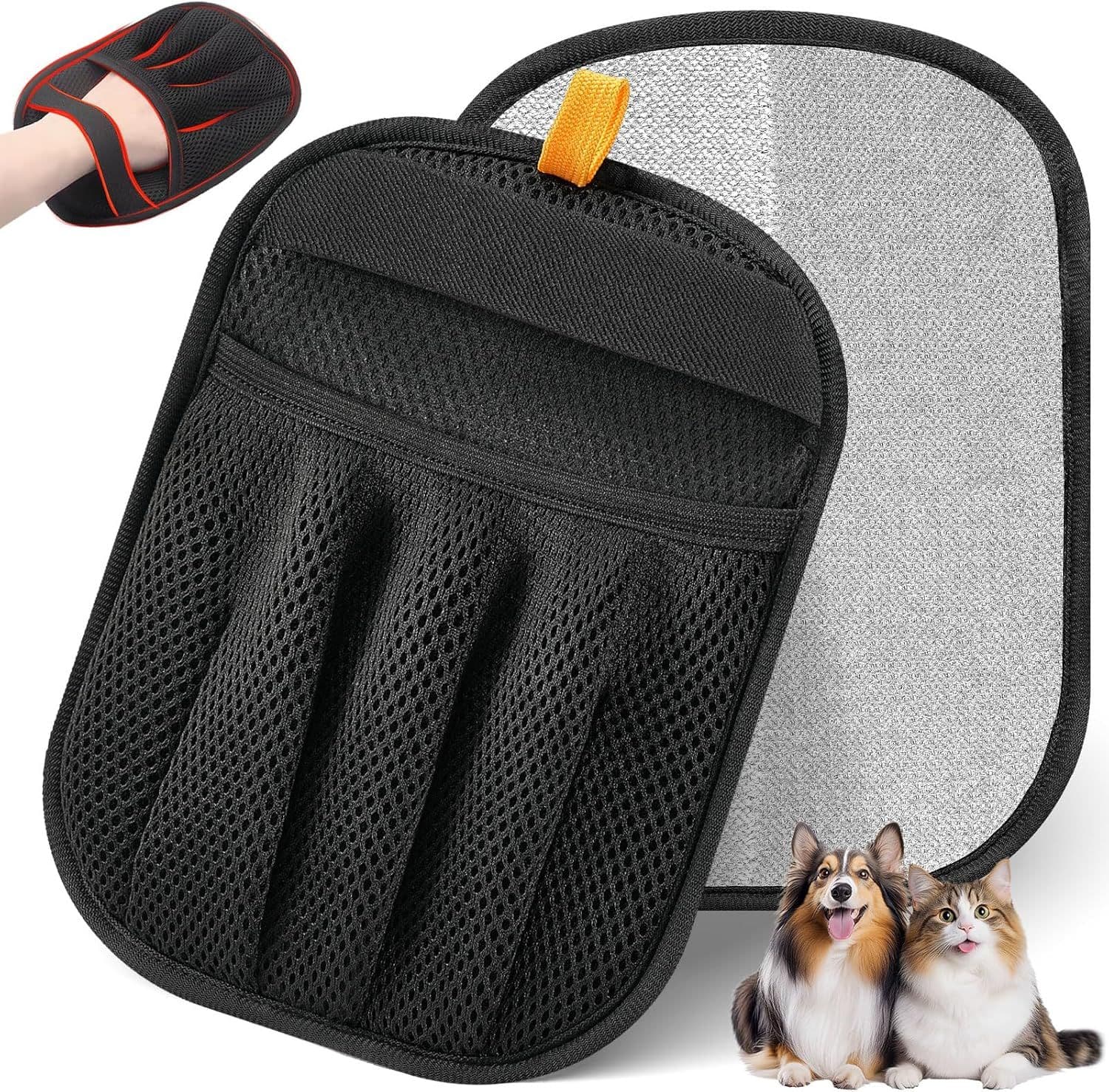 Reusable Pet Hair Removal Glove for Cats and Dogs, Electrostatic Five-Finger Fur Remover for Laundry, Sofas, Carpets and Car Seats, photo 1 of 6