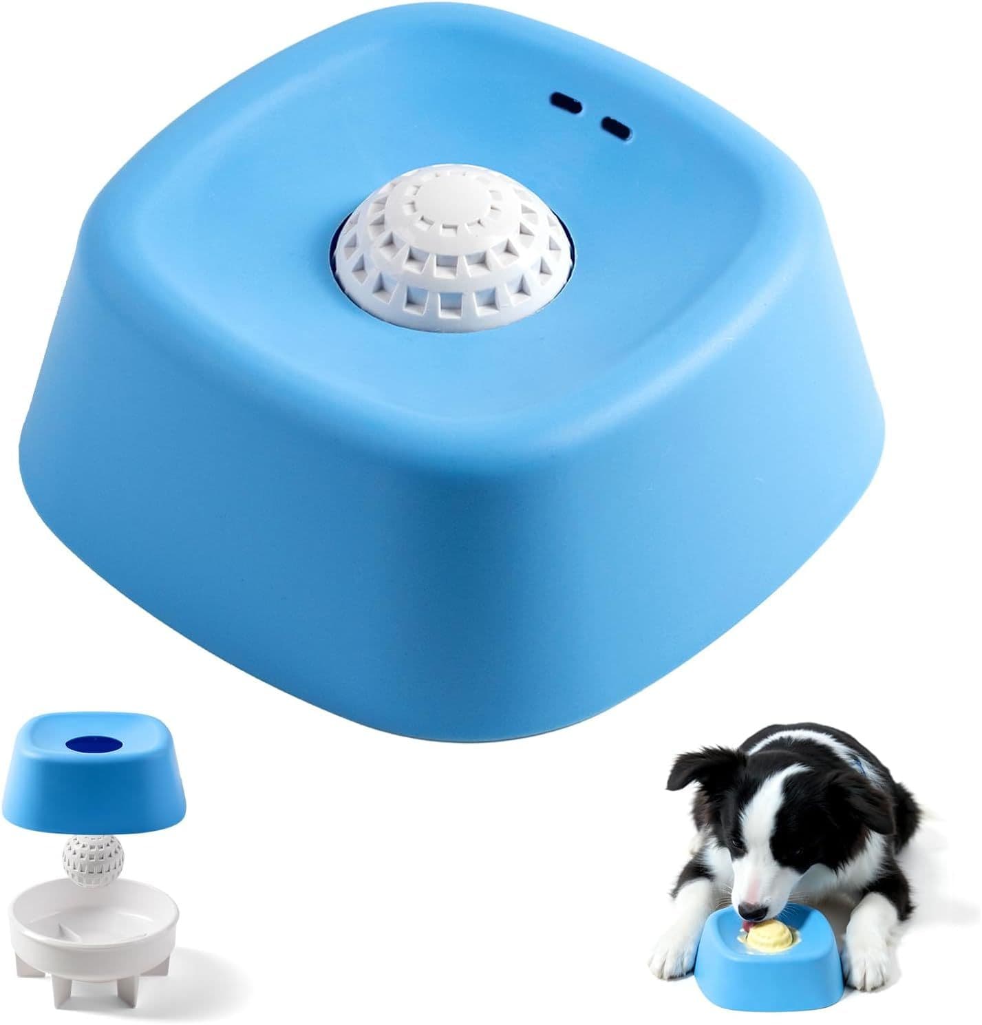 Pet Slow Feeder Lick Bowl with Rolling Ball for Yogurt and Broth, photo 1 of 8