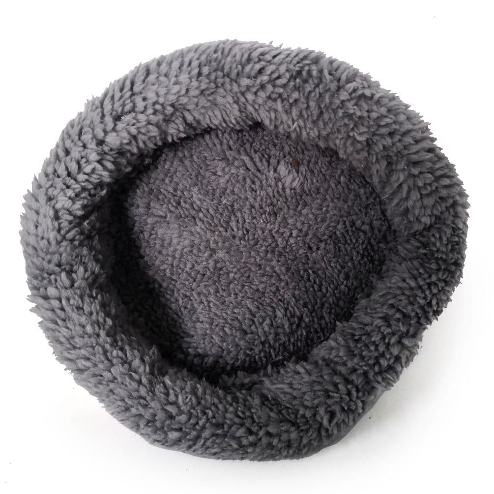 Warm Guinea Pig Bed, Outer Inner Diameter Hamster Beds with Plush, Machine Washable Small Pet Hideout, Cozy Carrier Cage Accessories for Small Dwarf Rabbits Hedgehog Squirrel Ferret(grey), photo 1 of 5