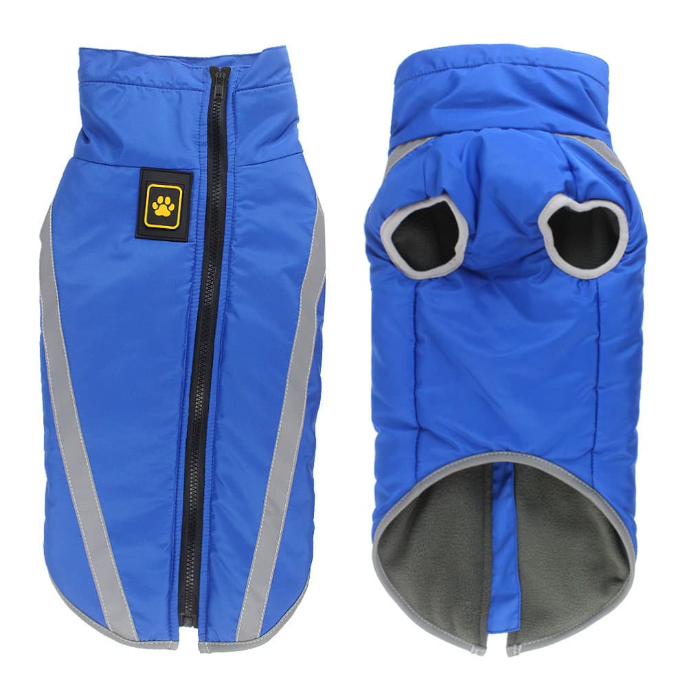 Reflective Winter Dog Jacket - Warm & Waterproof Outdoor Coat for Large Breeds