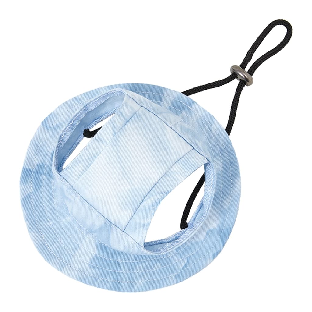 Dog fleece hat Adjustable dog Outdoor port UV protection Hat cap qd best Light blue S Light blue S, photo 1 of 10