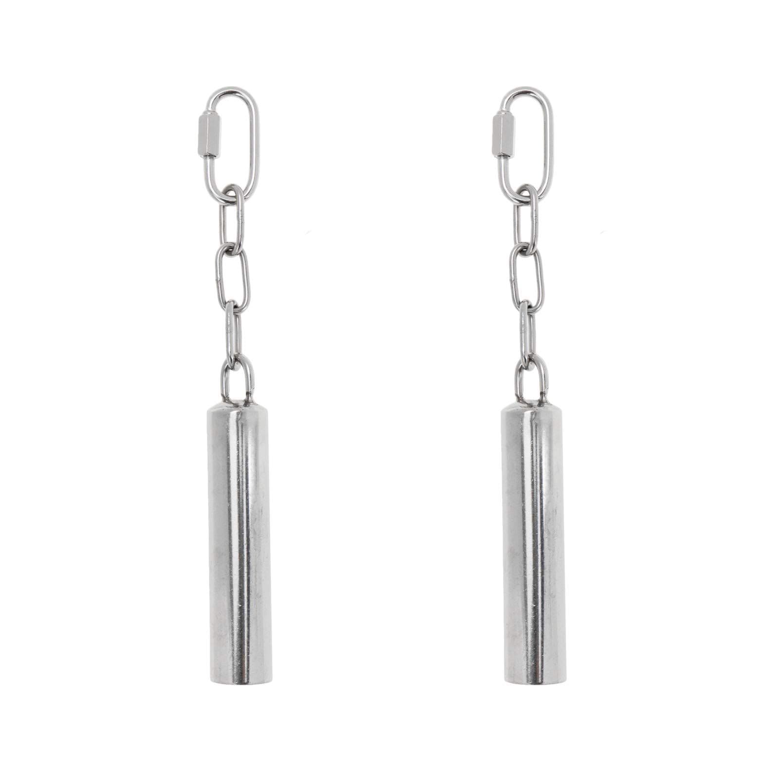 2 Pcs Stainless Steel Bell Bird Toys Chew Toy Heavy Duty Bird Cage Stand Toys for Parrot, Macaw, African Greys, Small Cockatoo, Parakeet, Cockatiels(20.5cm), photo 1 of 5
