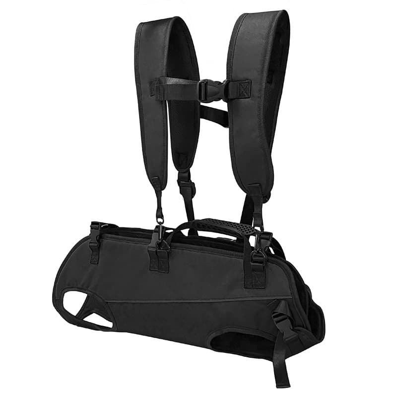 Multifunctional Pet Backpack with Adjustable Straps, Outdoor Assist Walking Harness Carrier for Dogs And Cycling Dog Backpack, photo 1 of 5
