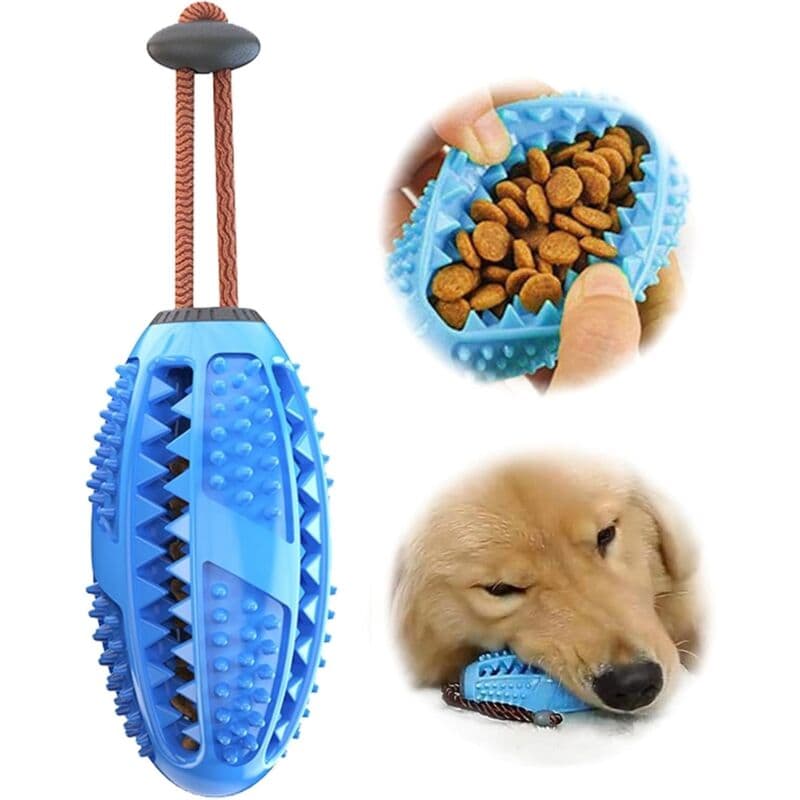 Dog Chew Toy, Educational Dog Toy, Heavy Duty Rubber, Blue - Biting, Chasing And Fetching Toy - For Medium Dogs And, photo 1 of 4
